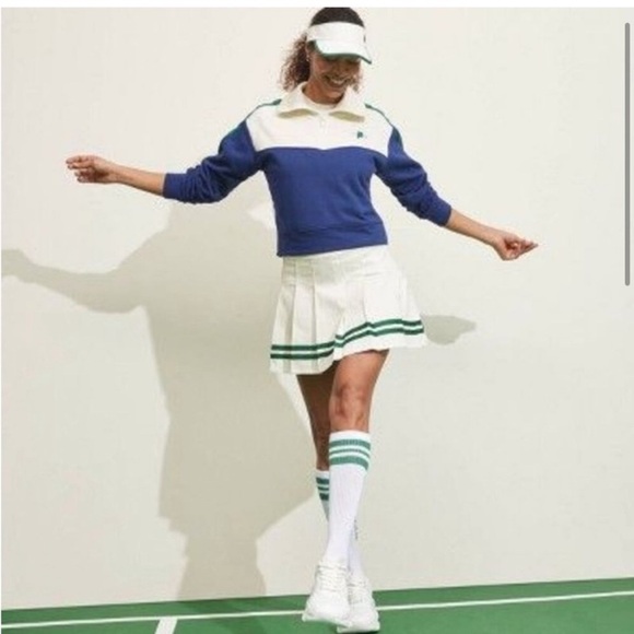 Prince Pickleball X Target Mid-Rise Striped Pleated Mini Skirt NEW - Picture 3 of 4